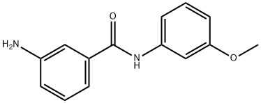 3-氨基-N-(3-甲氧基苯基)苯甲酰胺, 22240-96-6, 结构式
