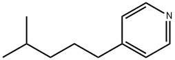 4-(4-メチルペンチル)ピリジン 化学構造式