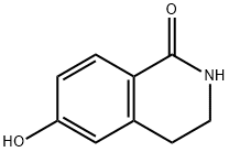6-ヒドロキシ-3,4-ジヒドロ-2H-イソキノリン-1-オン 化学構造式