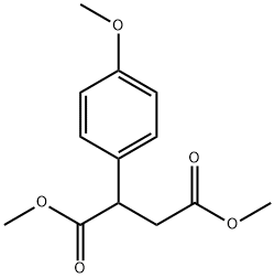 Butanedioic acid, 2-(4-Methoxyphenyl)-, 1,4-diMethyl ester Structure