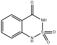 1H-2,1,3-Benzothiadiazine-4-ol 2,2-dioxide Struktur