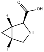 3-アザビシクロ[3.1.0]ヘキサン-2-カルボン酸 化学構造式