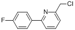 2-(CHLOROMETHYL)-6-(4-FLUOROPHENYL)PYRIDINE Structure