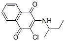 2-(sec-Butylamino)-3-chloro-1,4-naphthoquinone Struktur