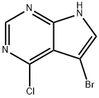 5-溴-4-氯-7H-吡咯并[2,3-d]嘧啶 结构式