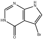 7-BROMO-2,4,9-TRIAZABICYCLO[4.3.0]NONA-3,7,10-TRIEN-5-ONE Struktur