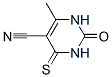 6-甲基-2-羰基-4-硫烷亚基-1H-嘧啶-5-甲腈 结构式