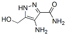 1H-Pyrazole-3-carboxamide,  4-amino-5-(hydroxymethyl)-  (9CI) Struktur