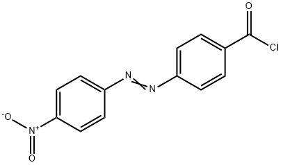 4-(4-ニトロフェニルアゾ)ベンゾイルクロリド 化学構造式
