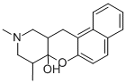 8,9,10,11,11a,12-ヘキサヒドロ-8,10-ジメチル-7aH-ナフト[1',2':5,6]ピラノ[3,2-c]ピリジン-7a-オール 化学構造式