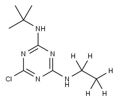 テルブチラジン‐D5(エチル‐D5) 化学構造式
