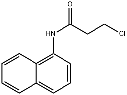 3-クロロ-N-(1-ナフチル)プロパンアミド 化学構造式