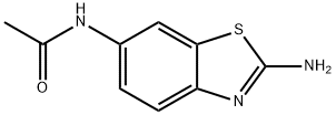N-(2-氨基-苯并噻唑-6-基)-乙酰胺 结构式