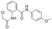 2-(2-CHLORO-ACETYLAMINO)-N-(4-METHOXY-PHENYL)-BENZAMIDE Struktur