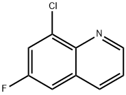 8-Chloro-6-fluoroquinoline Struktur
