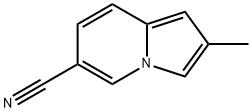 2-Methyl-6-indolizinecarbonitrile Structure