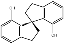 (S)-1,1'-スピロビインダン-7,7'-ジオール 化学構造式