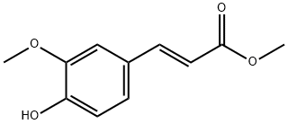 (E)-3-(4-hydroxy-3-methoxy-phenyl)acrylic acid methyl este Structure