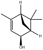[1R-(1alpha,2alpha,5alpha)]-4,6,6-trimethylbicyclo[3.1.1]hept-3-en-2-ol Structure