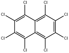 1,2,3,4,5,6,7,8-オクタクロロナフタレン 化学構造式