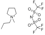 1-メチル-1-プロピルピロリジニウムビス(トリフルオロメタンスルホニル)イミド 化学構造式