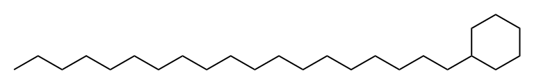 ノナデシルシクロヘキサン 化学構造式
