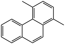 １，４－ジメチルフェナントレン 化学構造式