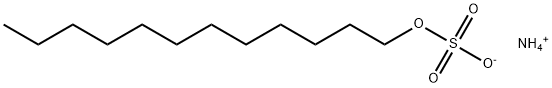 硫酸アンモニウム=ドデシル 化学構造式