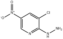 3-CHLORO-2-HYDRAZINO-5-NITROPYRIDINE Structure