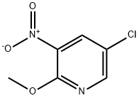 5-クロロ-2-メトキシ-3-ニトロピリジン 化学構造式
