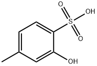 4-メチル-2-ヒドロキシベンゼンスルホン酸 化学構造式