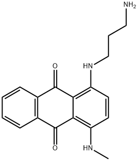 1-[(3-aminopropyl)amino]-4-(methylamino)anthraquinone Struktur