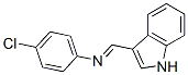 3-[N-(p-Chlorophenyl)formimidoyl]-1H-indole Structure