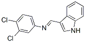 3-[N-(3,4-ジクロロフェニル)ホルムイミドイル]-1H-インドール 化学構造式
