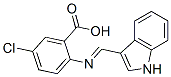 5-Chloro-2-(1H-indol-3-ylmethyleneamino)benzoic acid Struktur