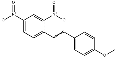4-[2-(2,4-ジニトロフェニル)エテニル]-1-メトキシベンゼン 化学構造式