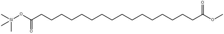 Octadecanedioic acid 1-methyl 18-(trimethylsilyl) ester Structure