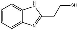 1H-ベンゾイミダゾール-2-(エタンチオール) 化学構造式
