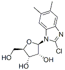 2-Chloro-5,6-dimethyl-1-.beta.-D-ribofuranosylbenzimidazole Struktur