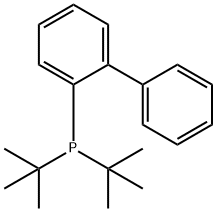 2-(ジ-tert-ブチルホスフィノ)ビフェニル 化学構造式