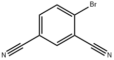 4-ブロモ-1,3-ベンゼンジカルボニトリル 化学構造式