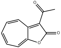 3-ACETYL CYCLOHEPTA[B]FURAN-2-ONE 结构式