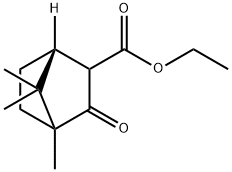 2-オキソ-3-ボルナンカルボン酸エチル 化学構造式