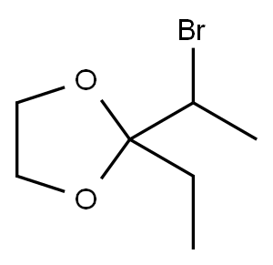 2-(1-溴乙基)-2-乙基-1,3-二氧戊环, 22515-81-7, 结构式