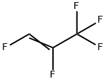 1,2,3,3,3-五氟丙烯 结构式