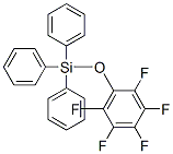 (ペンタフルオロフェニルオキシ)トリフェニルシラン 化学構造式