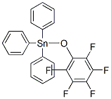 (ペンタフルオロフェニルオキシ)トリフェニルスタンナン 化学構造式