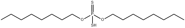 ホスホロジチオ酸O,O-ジオクチル 化学構造式
