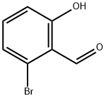 2‐ブロモ‐6‐ヒドロキシベンズアルデヒド 化学構造式