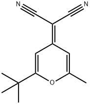 2-(2-叔丁基-6-甲基-4-吡喃亚基)丙二腈, 225378-53-0, 结构式